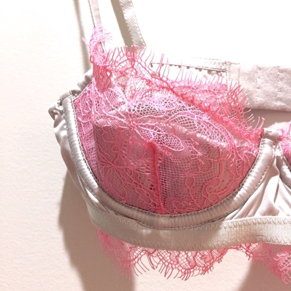 Asos 32B Lace Two Tone Half Cup Underwire Bra NWT - Picture 6 of 6